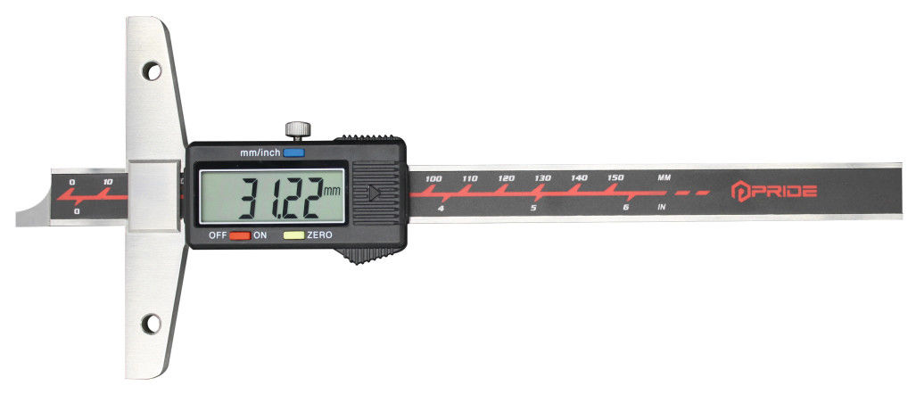 Stainless steel High Precision Elecreonic Digital Depth Gauge With Holes